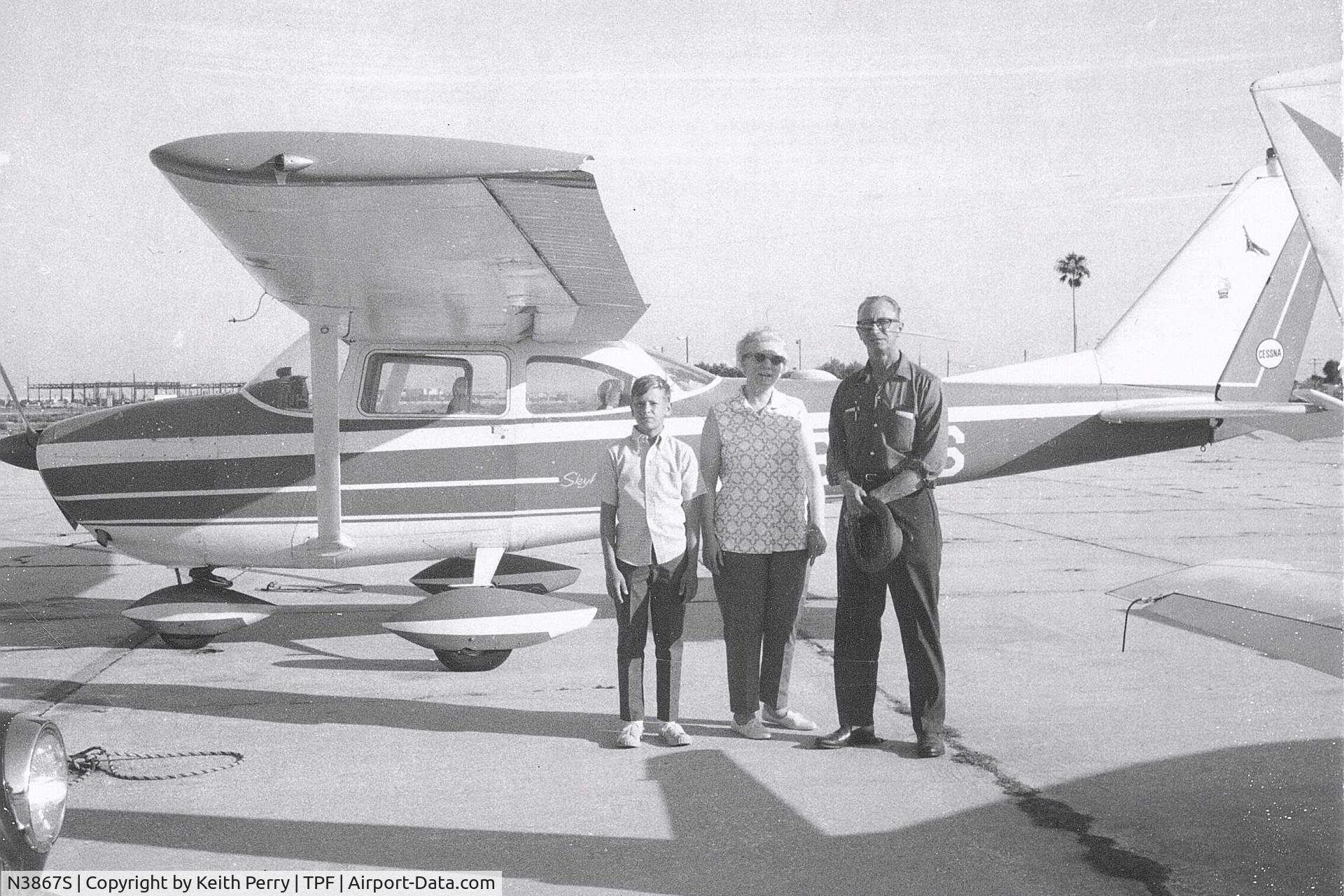 N3867S, 1964 Cessna 172E C/N 17251067, Tampa Florida family trip about 1969