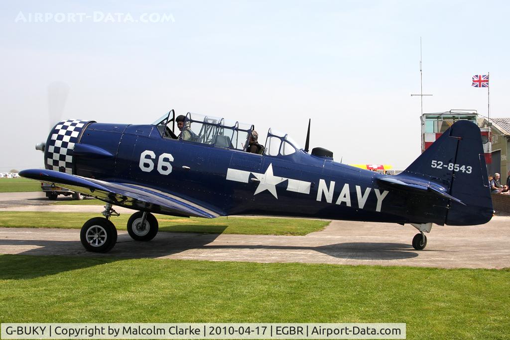 G-BUKY, 1952 Canadian Car & Foundry T-6H Harvard Mk.4M C/N CCF4-464, CCF T-6J Harvard Mk4 at Breighton Airfield, UK in 2010.