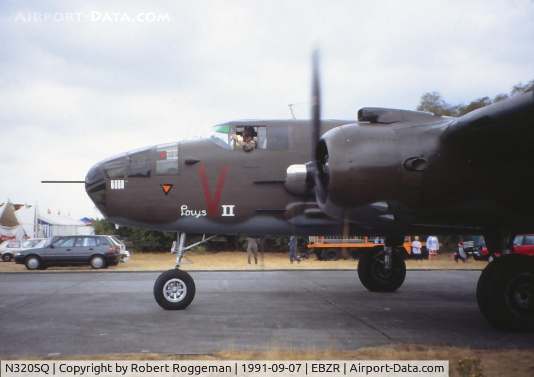 N320SQ, 1944 North American B-25N Mitchell C/N 108-32782, Duke of Brabant Air Force.Panted as RAF HD346 Lotys II ND V.With Dutch triangle on nose..
