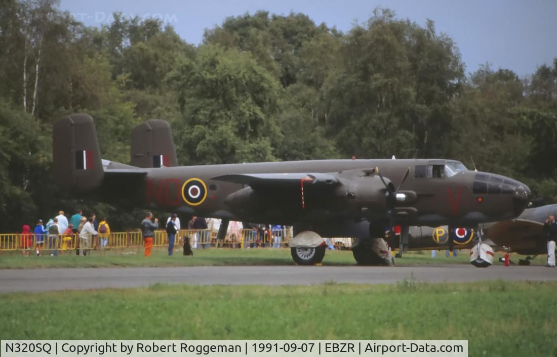 N320SQ, 1944 North American B-25N Mitchell C/N 108-32782, Duke of Brabant Air Force.Panted as RAF HD346 Lotys II ND V.With Dutch triangle on nose..