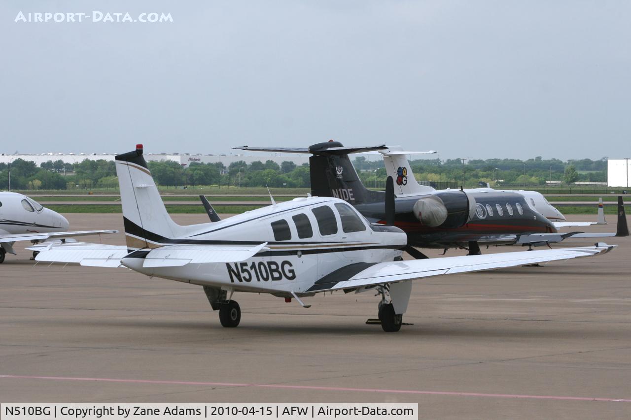 N510BG, 2008 Hawker Beechcraft Corp G36 Bonanza C/N E-3867, At Fort Worth Alliance Airport - In town for NASCAR