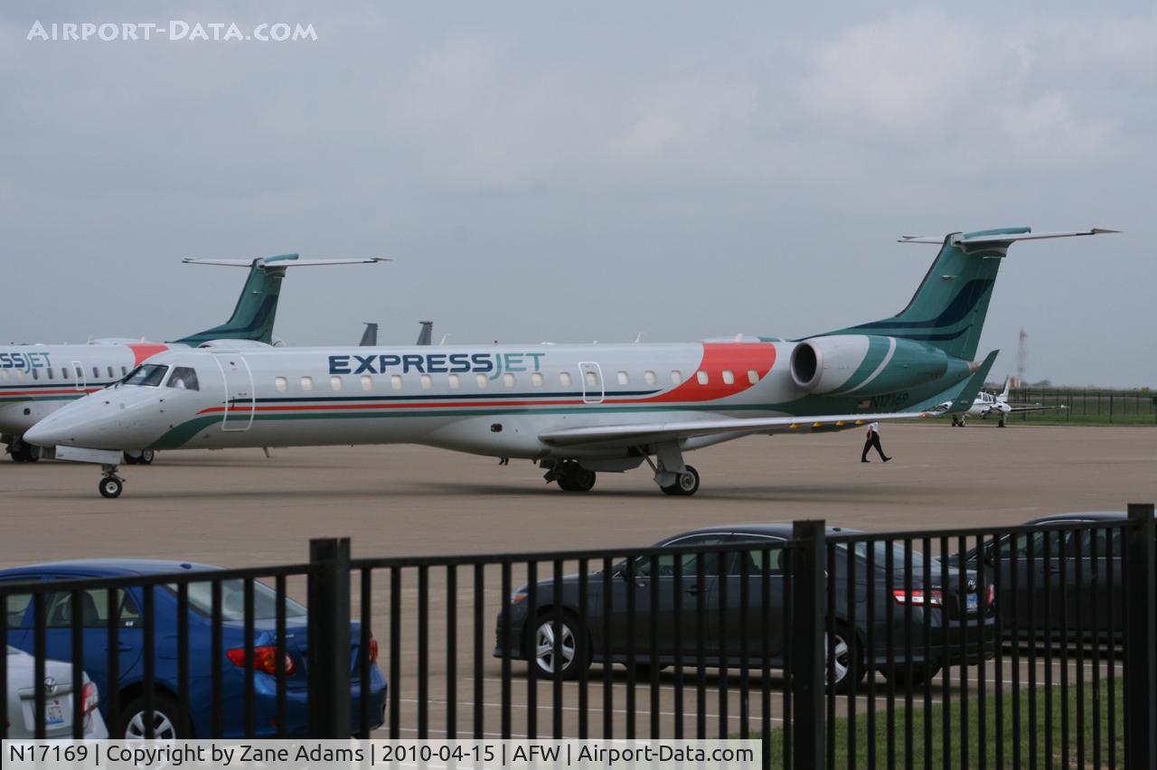 N17169, 2004 Embraer ERJ-145XR (EMB-145XR) C/N 14500844, At Fort Worth Alliance Airport - In town for NASCAR