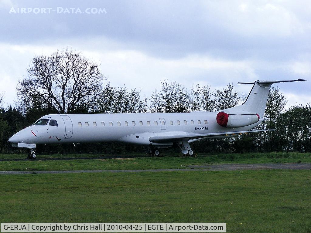 G-ERJA, 2000 Embraer EMB-145EP (ERJ-145EP) C/N 145229, in storage at Exeter Airport