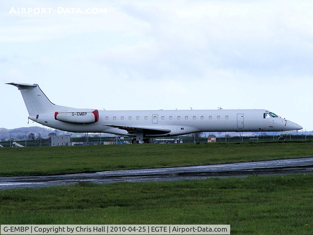 G-EMBP, 2000 Embraer EMB-145EU (ERJ-145EU) C/N 145300, in storage at Exeter Airport