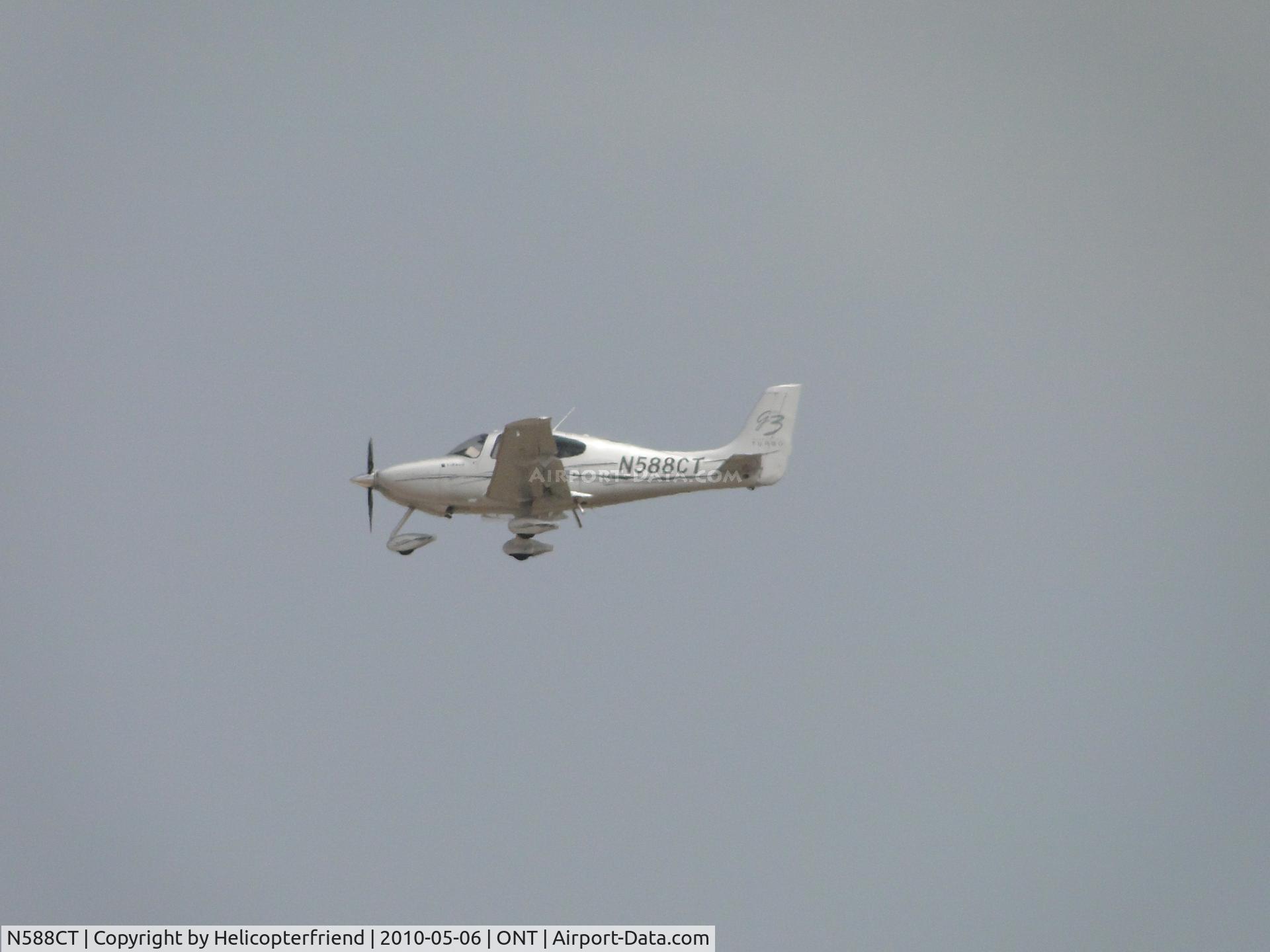 N588CT, 2008 Cirrus SR22 C/N 3207, On final to Ontario