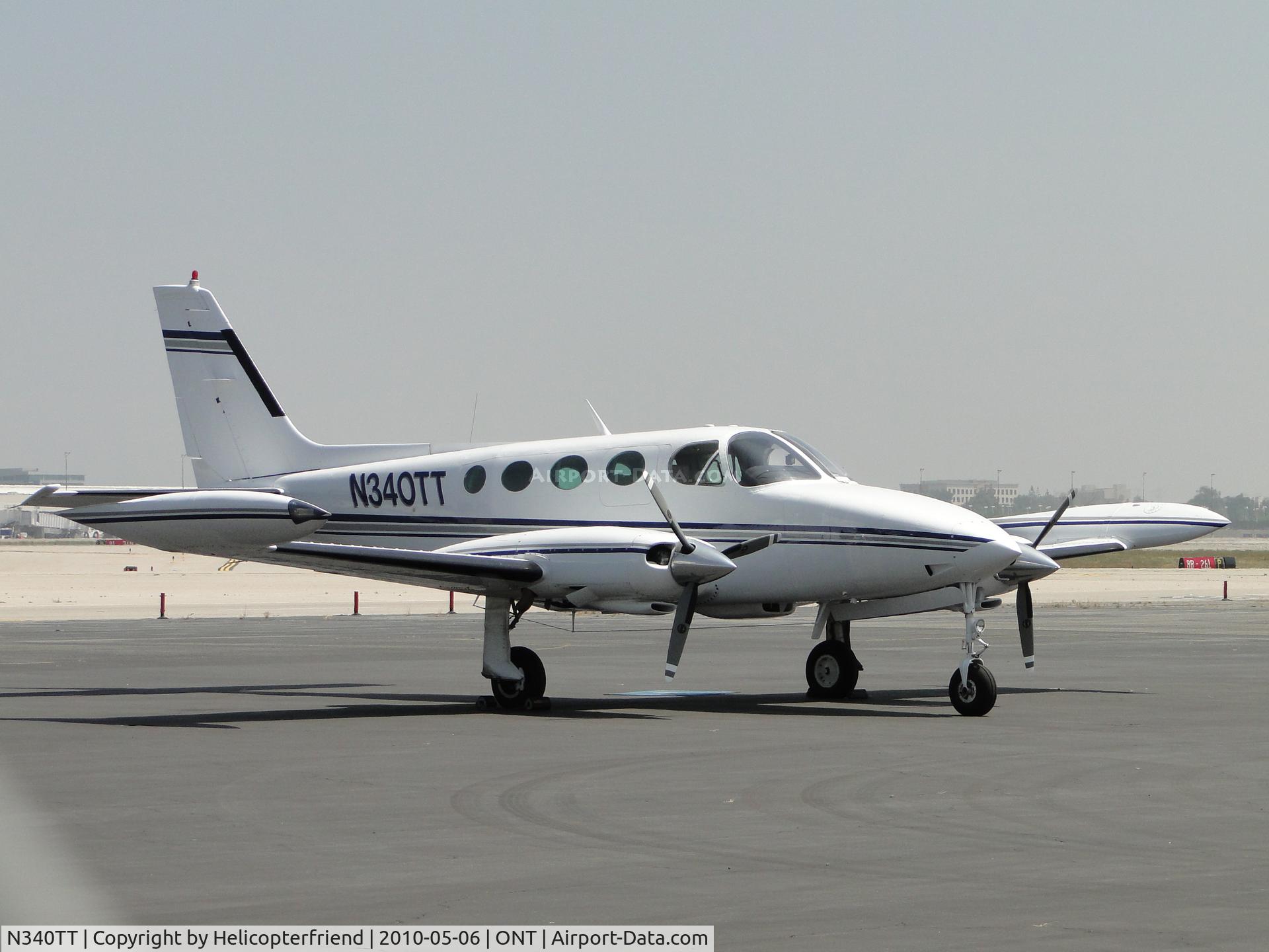 N340TT, 1980 Cessna 340A C/N 340A1034, Parked at Ontario