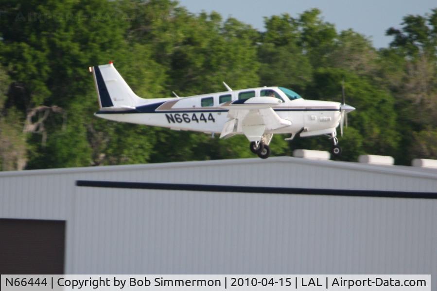 N66444, Beech A36TC Bonanza 36 C/N EA-12, Arriving at Lakeland, FL during Sun N Fun 2010.