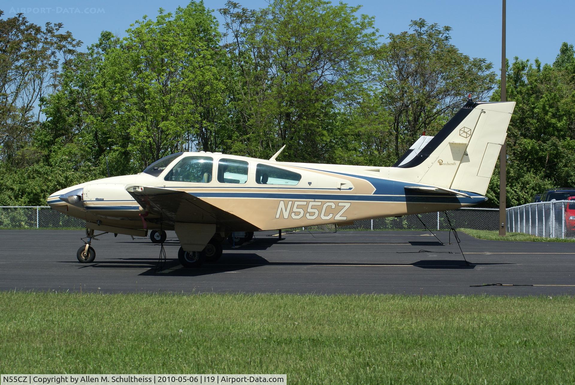 N55CZ, 1976 Beech 95-B55 (T42A) Baron C/N TC-1932, 1976 Beech 95-B55