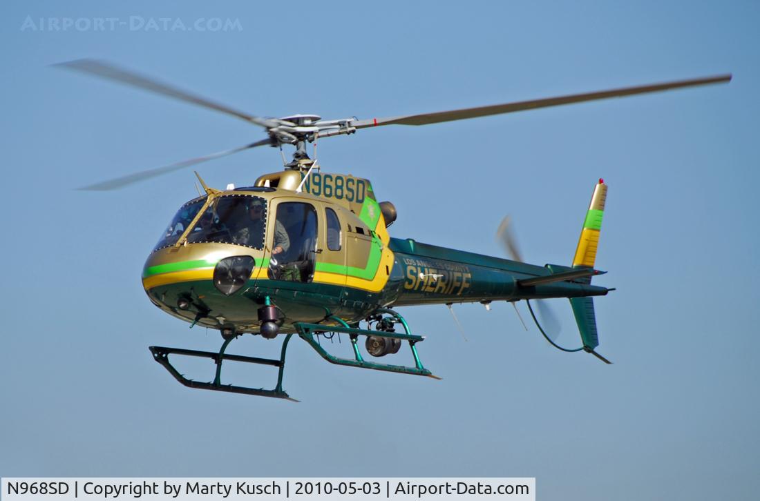N968SD, 2003 Eurocopter AS-350B-2 Ecureuil Ecureuil C/N 3757, Departing Walnut Sheriff Station