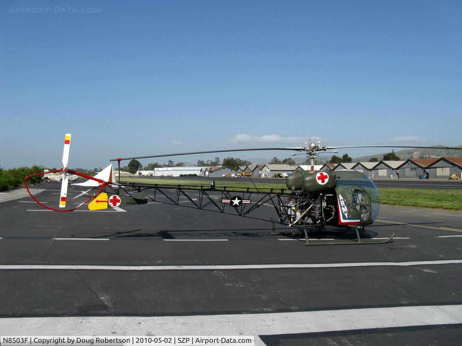 N8503F, 1965 Bell 47G-4 C/N 3350, 1965 Bell 47G-4, Lycoming VO-540 305 Hp