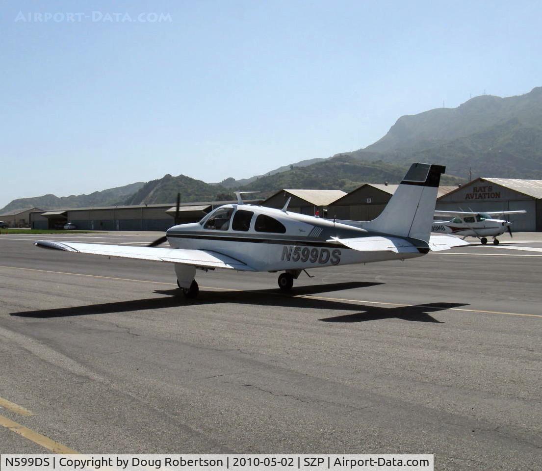 N599DS, 1967 Beech E33A Bonanza C/N CE-182, 1967 Beech E33A BONANZA, Continental IO-520-B 285 Hp, taxi