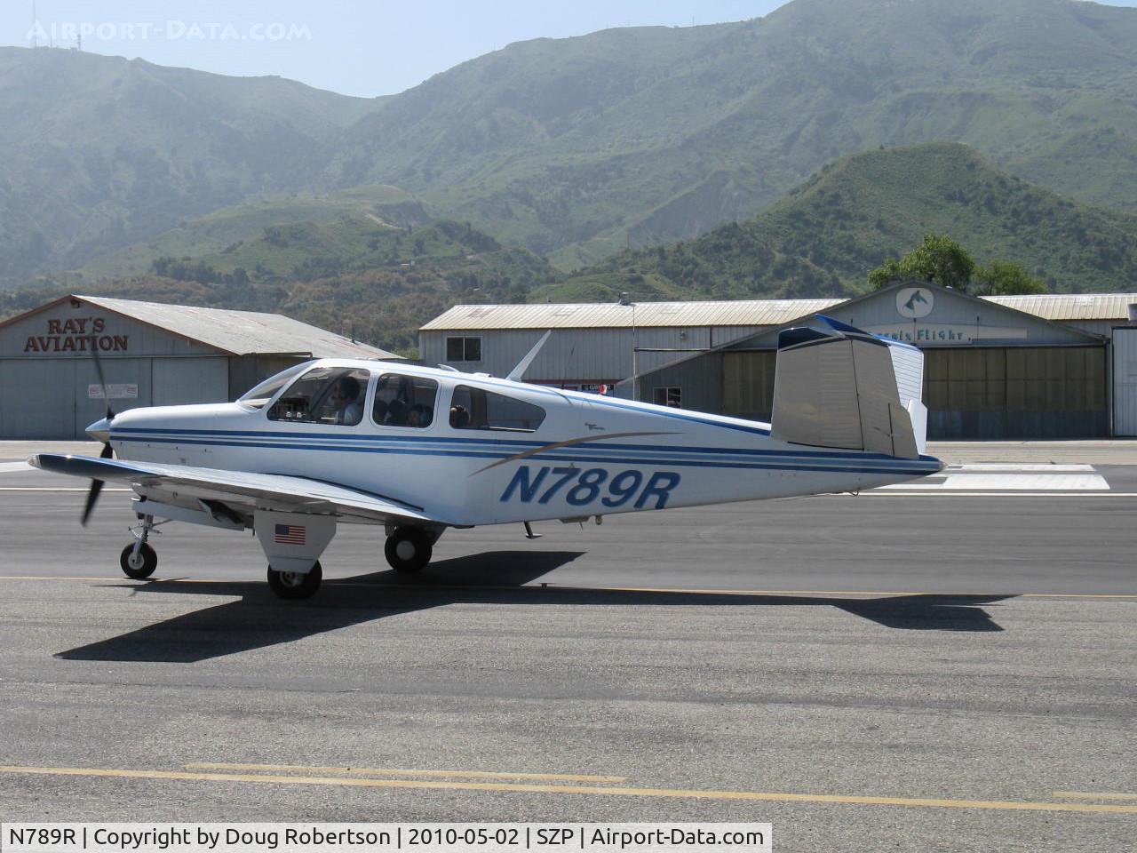 N789R, 1965 Beech S35 Bonanza C/N D-7777, 1965 Beech S35 BONANZA, Continental IO-520-B 285 Hp, taxi