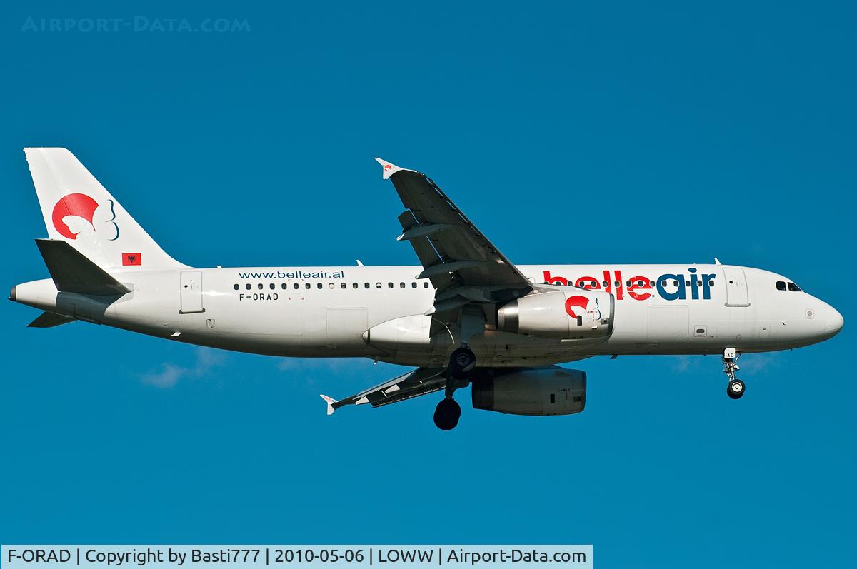 F-ORAD, 1995 Airbus A320-233 C/N 558, belleair at Vienna