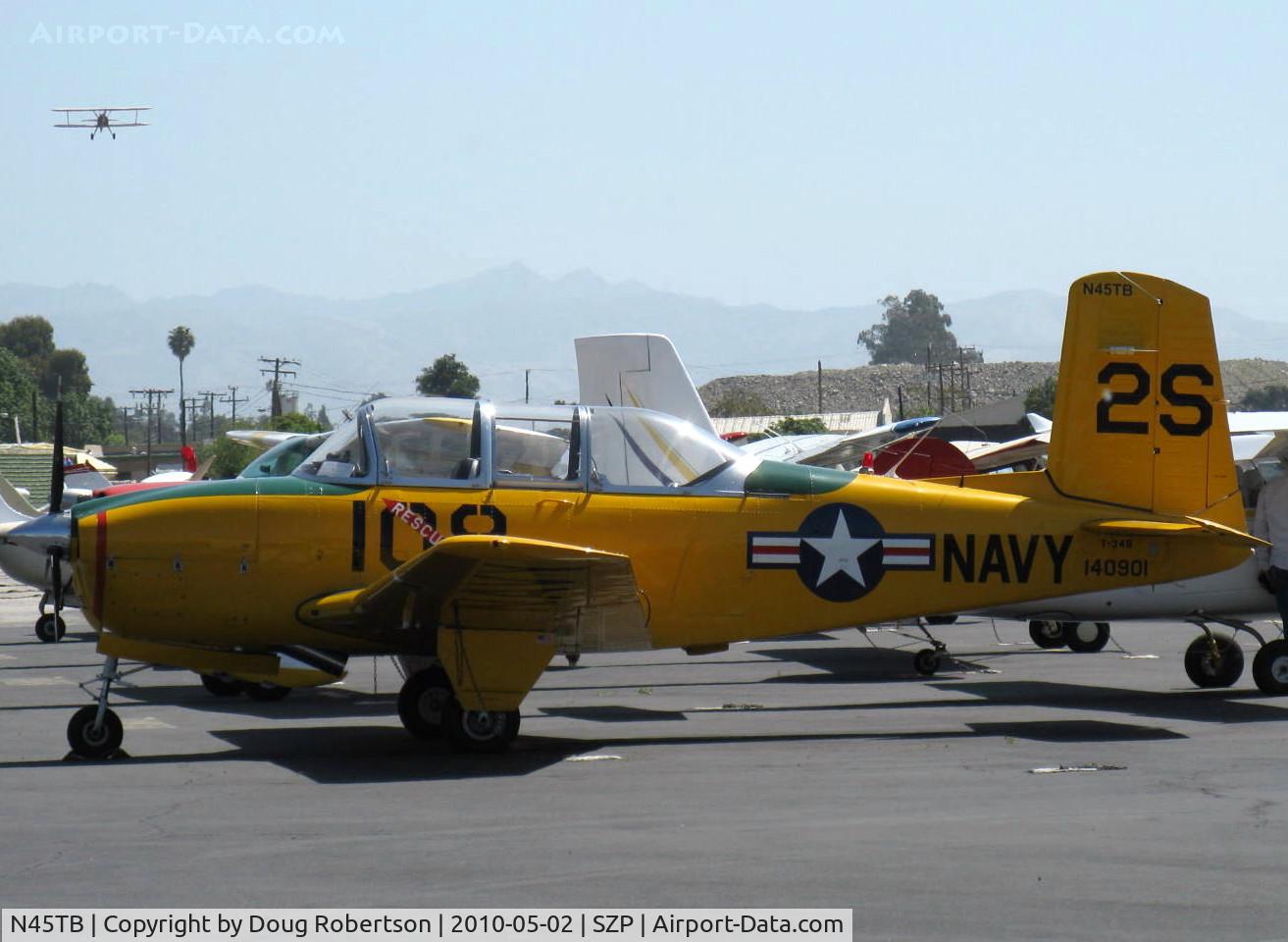 N45TB, 1956 Beech D-45 Mentor C/N BG-235, 1956 Beech D45 as T-34B MENTOR, Continental O-470-13 225 Hp