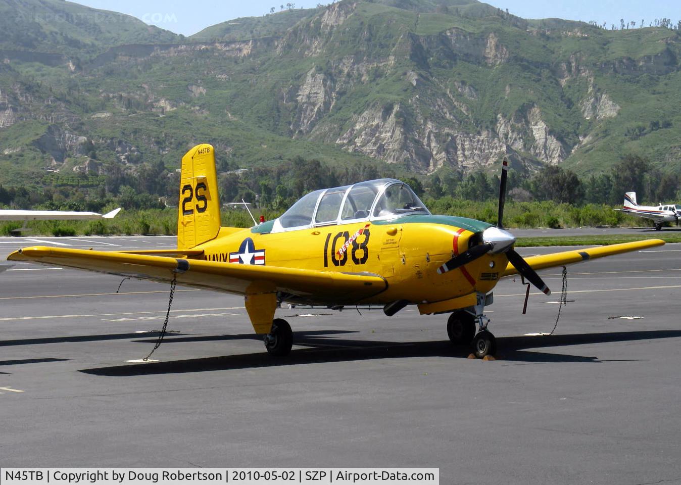 N45TB, 1956 Beech D-45 Mentor C/N BG-235, 1956 Beech D45 as T-34B MENTOR, Continental O-470-13 225 Hp