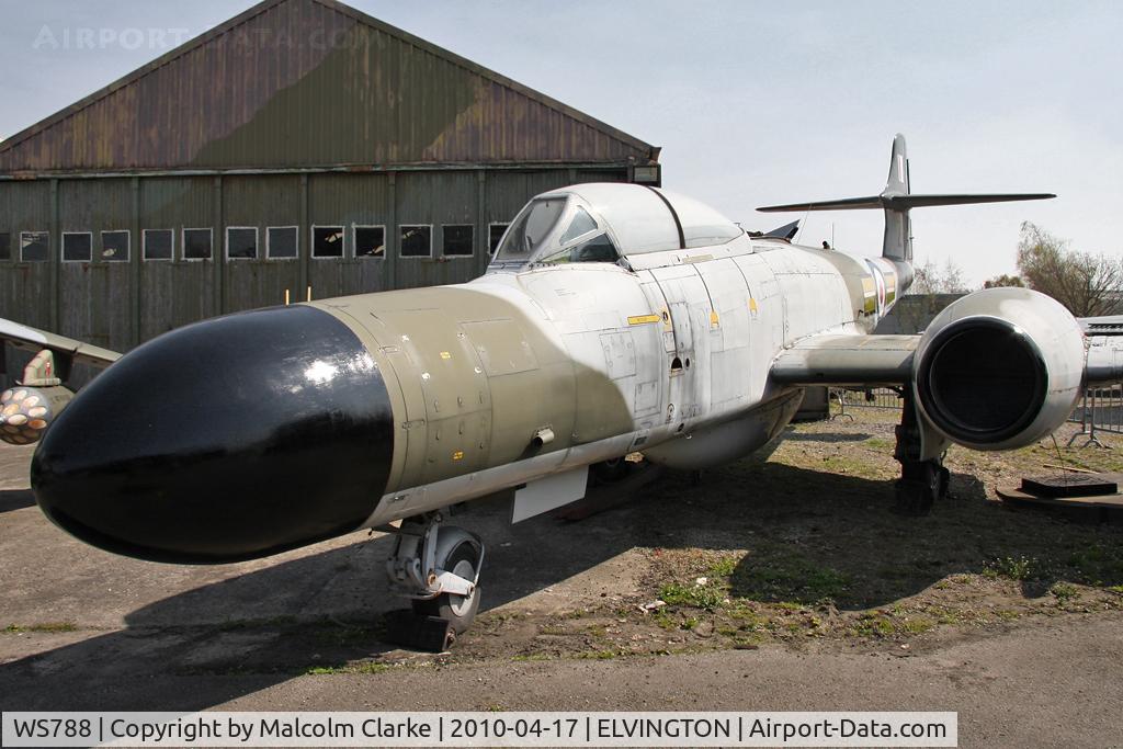 WS788, 1954 Gloster Meteor NF(T).14 C/N Not found WS788, Gloster Meteor NF14 at the Yorkshire Air Museum, Elvington in 2010.