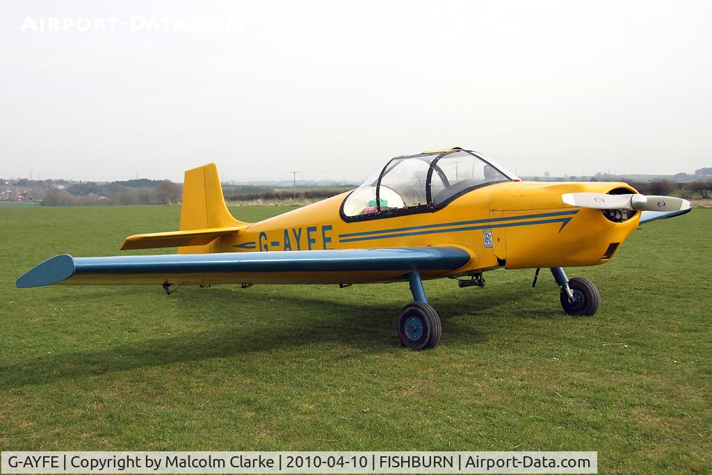 G-AYFE, 1971 Rollason Druine D-62C Condor C/N RAE/646, Rollason Druine D-62B Condor at Fishburn Airfield, UK in 2010.