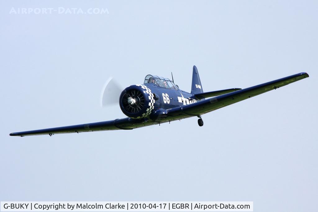 G-BUKY, 1952 Canadian Car & Foundry T-6H Harvard Mk.4M C/N CCF4-464, CCF T-6J Harvard Mk4 at Breighton Airfield, UK in 2010.