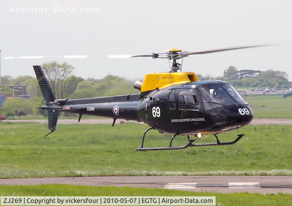 ZJ269, 1997 Eurocopter AS-350BB Squirrel HT1 Ecureuil C/N 2999, Royal Air Force. Operated by DHFS, coded '69'.