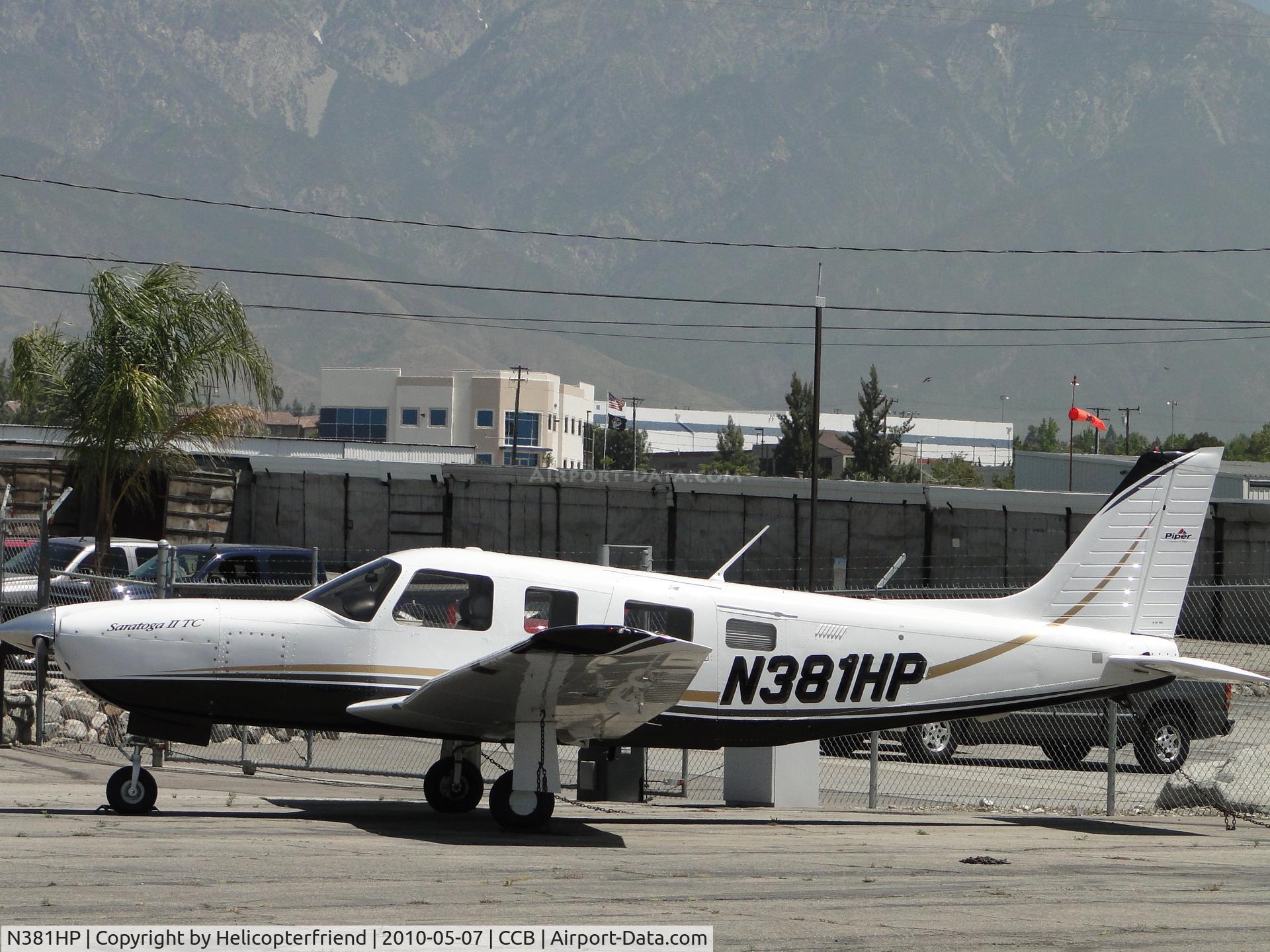 N381HP, 2005 Piper PA-32R-301T Turbo Saratoga C/N 3257374, Parked at Foothill Aircraft facility