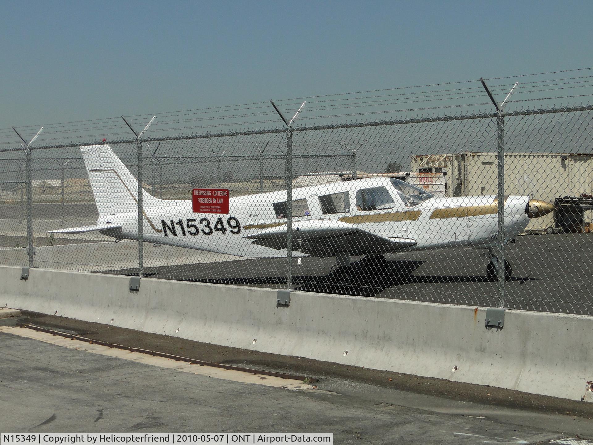 N15349, 1972 Piper PA-32-260 Cherokee Six C/N 32-7300005, Parked next to the fence on the southside of Ontario