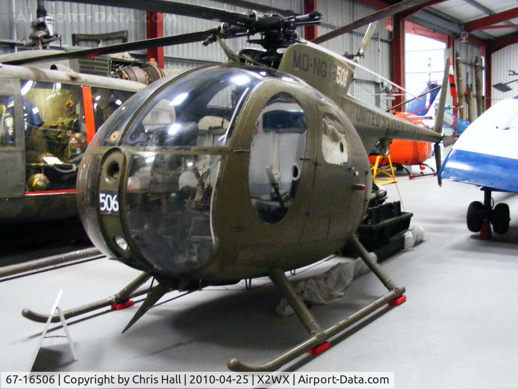 67-16506, 1963 Hughes OH-6A Cayuse C/N 0891, at The Helicopter Museum, Weston-super-Mare