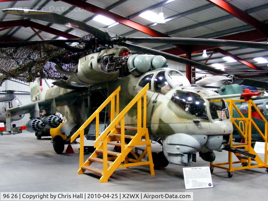 96 26, 1981 Mil Mi-24D Hind C/N 230270110073, at The Helicopter Museum, Weston-super-Mare