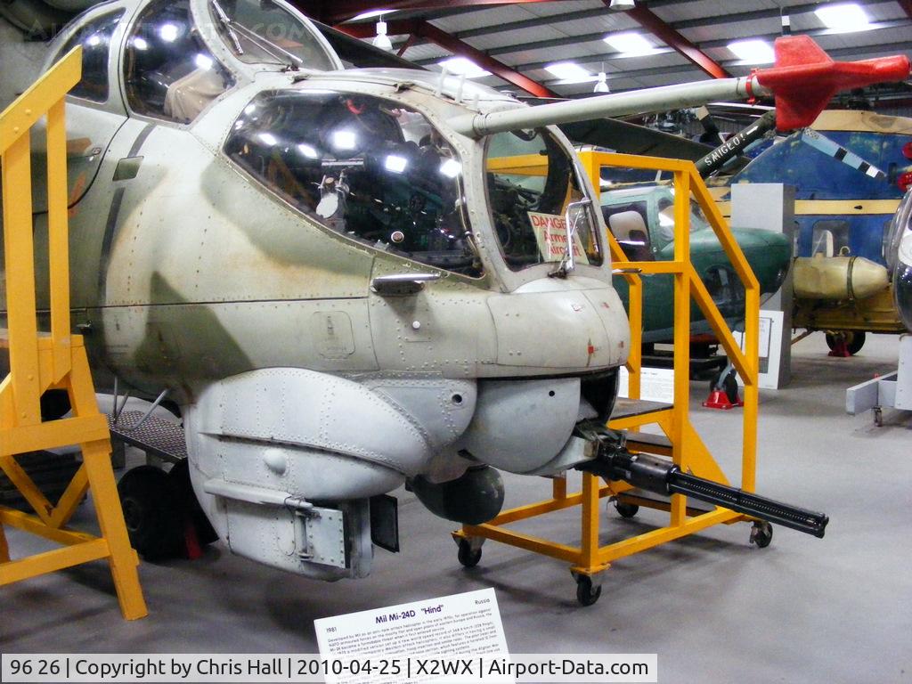 96 26, 1981 Mil Mi-24D Hind C/N 230270110073, at The Helicopter Museum, Weston-super-Mare