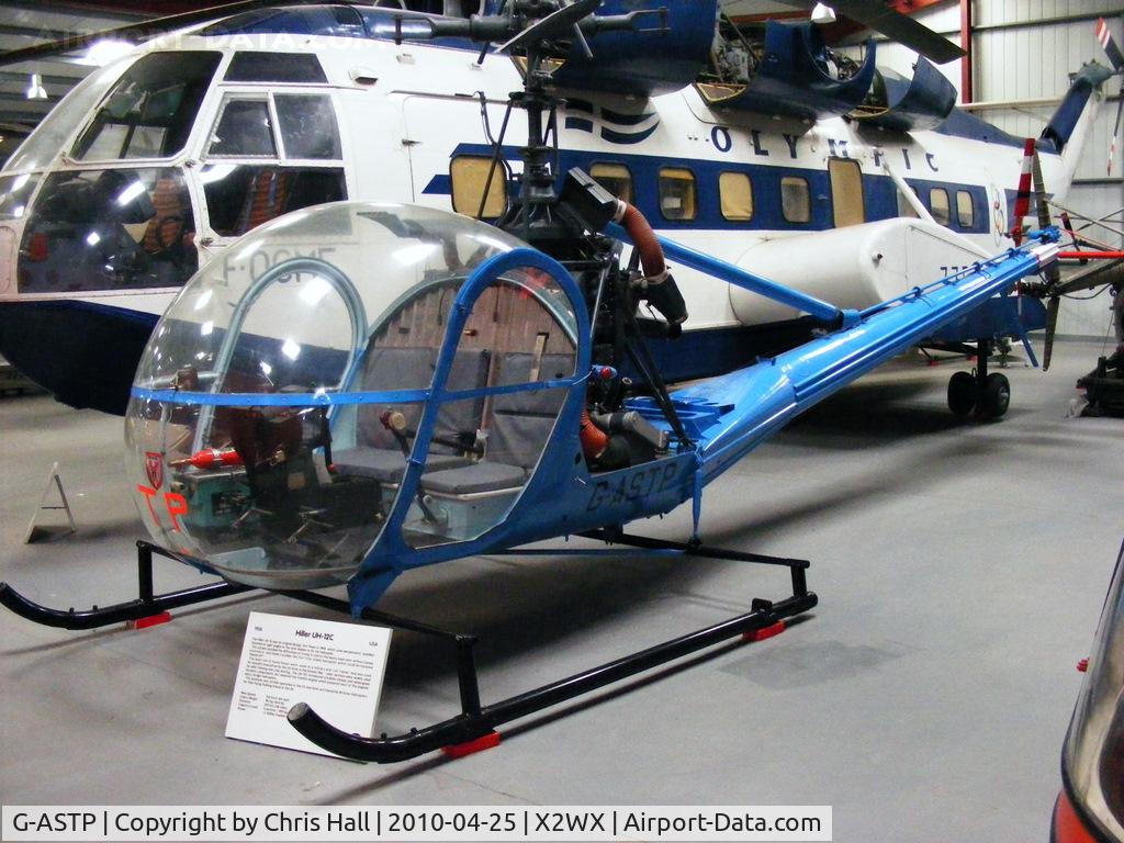 G-ASTP, 1961 Hiller UH-12C C/N 1045, at The Helicopter Museum, Weston-super-Mare