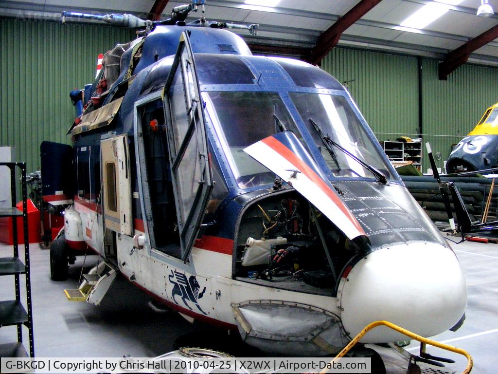 G-BKGD, 1982 Westland WG-30-100 C/N 002, at The Helicopter Museum, Weston-super-Mare