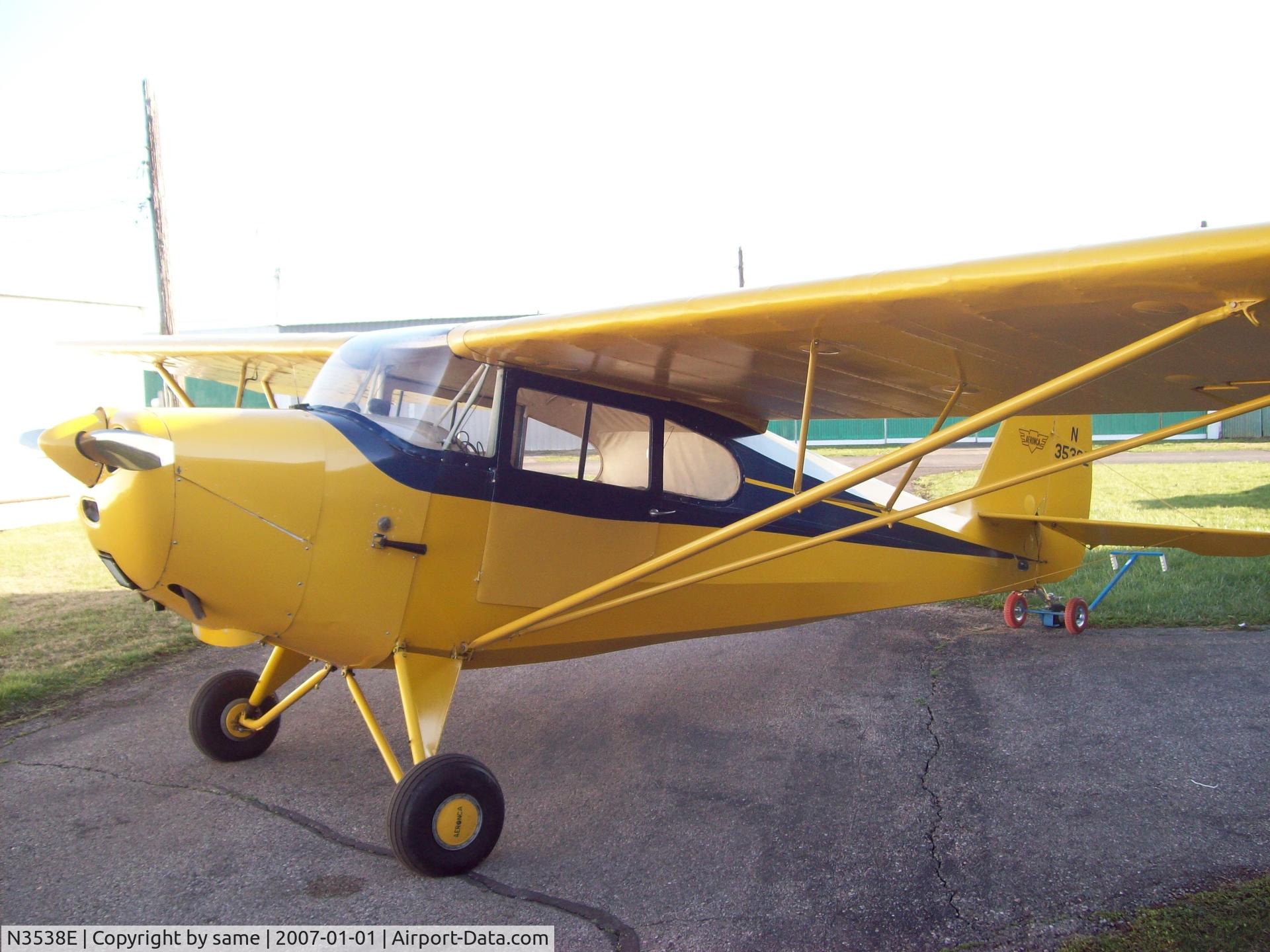 N3538E, 1947 Aeronca 11AC Chief C/N 11AC-1796, new owner/ James Plaster in N.C.