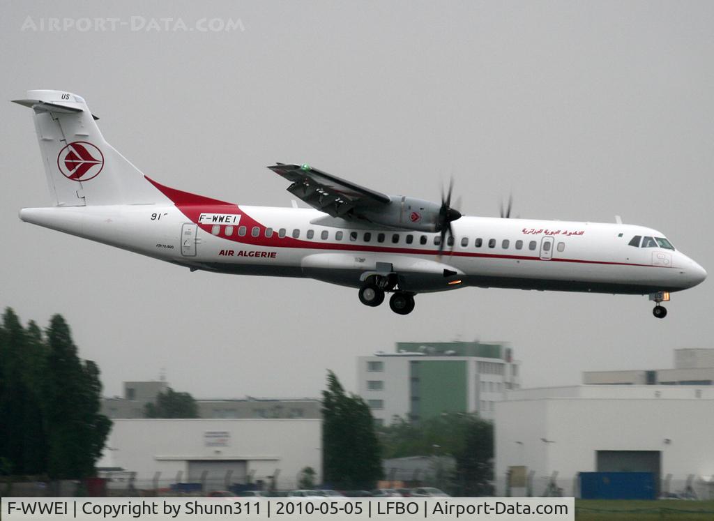 F-WWEI, 2010 ATR 72-212A C/N 913, C/n 912 - To be 7T-VUS