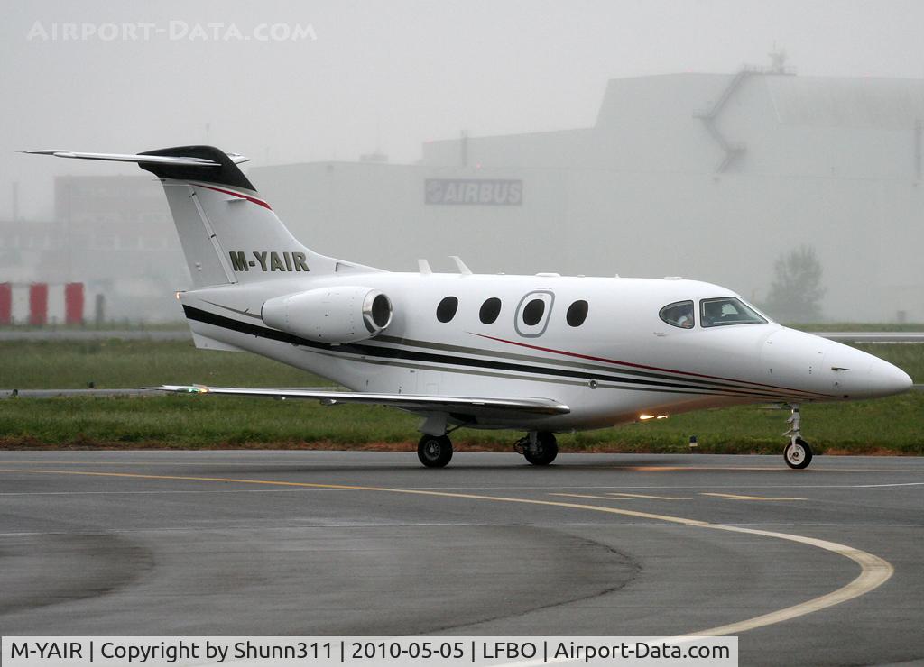 M-YAIR, 2005 Raytheon 390 Premier 1 C/N RB-146, Taxiing to the General Aviation area...