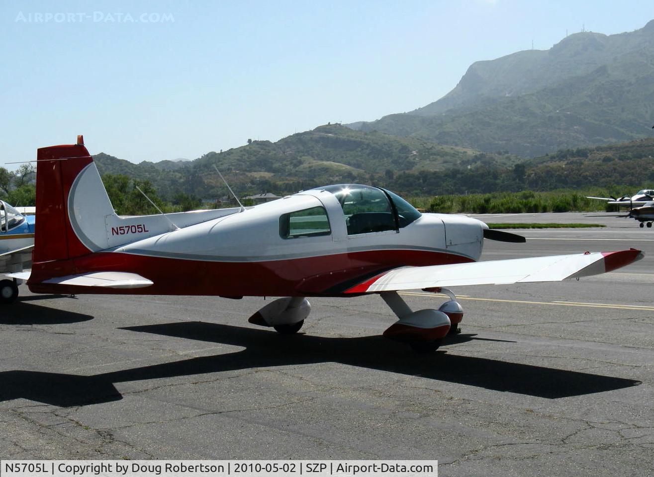 N5705L, 1969 American AA-1 Yankee C/N AA1-0105, 1969 American Aviation AA-1 YANKEE, Lycoming O-235 108 Hp