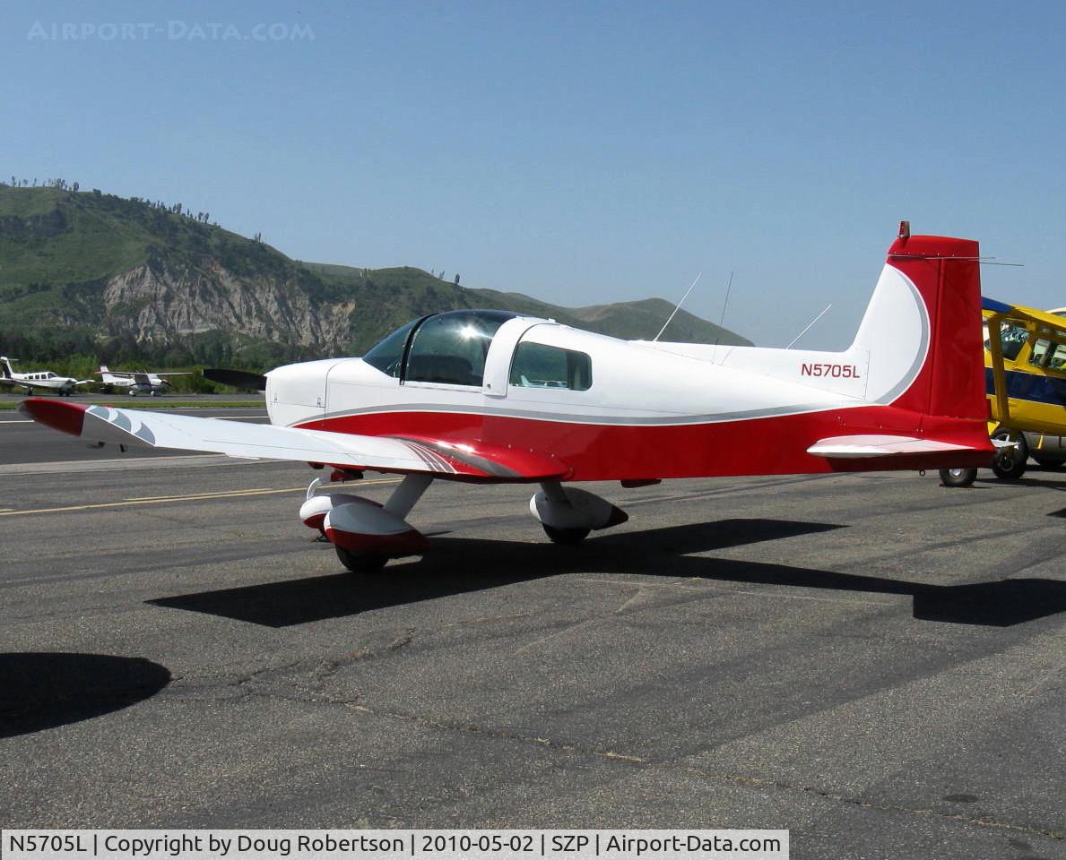 N5705L, 1969 American AA-1 Yankee C/N AA1-0105, 1969 American Aviation AA-1 YANKEE, Lycoming O-235 108 Hp