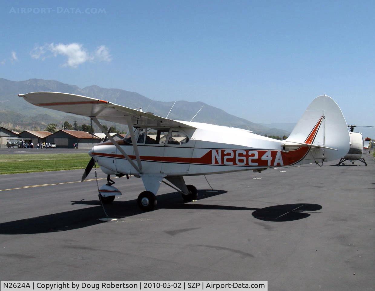 N2624A, 1953 Piper PA-22-135 Tri-Pacer C/N 22-1091, 1953 Piper Pa-22-135 TRI-PACER, Lycoming O-320 upgrade