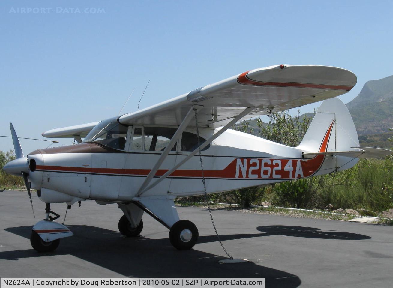N2624A, 1953 Piper PA-22-135 Tri-Pacer C/N 22-1091, 1953 Piper Pa-22-135 TRI-PACER, Lycoming O-320 upgrade