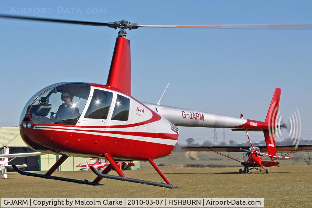 G-JARM, 2006 Robinson R44 Raven I C/N 1620, Robinson R44 Raven at Fishburn Airfield, UK in 2010.