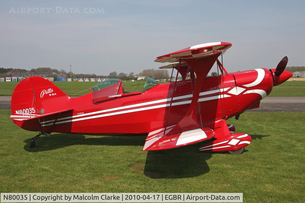 N80035, 1974 Aerotek Pitts S-2A Special C/N 2070, Aerotek Pitts S-2A Special at Breighton Airfield in 2010.