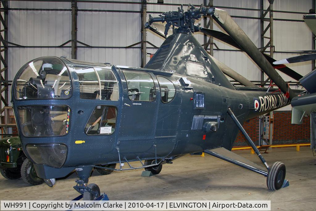 WH991, Westland Dragonfly HR.3 C/N WA/H/67, Westland Dragonfly HR5 (WS-51) at the Yorkshire Air Museum, Elvington, UK in 2010.