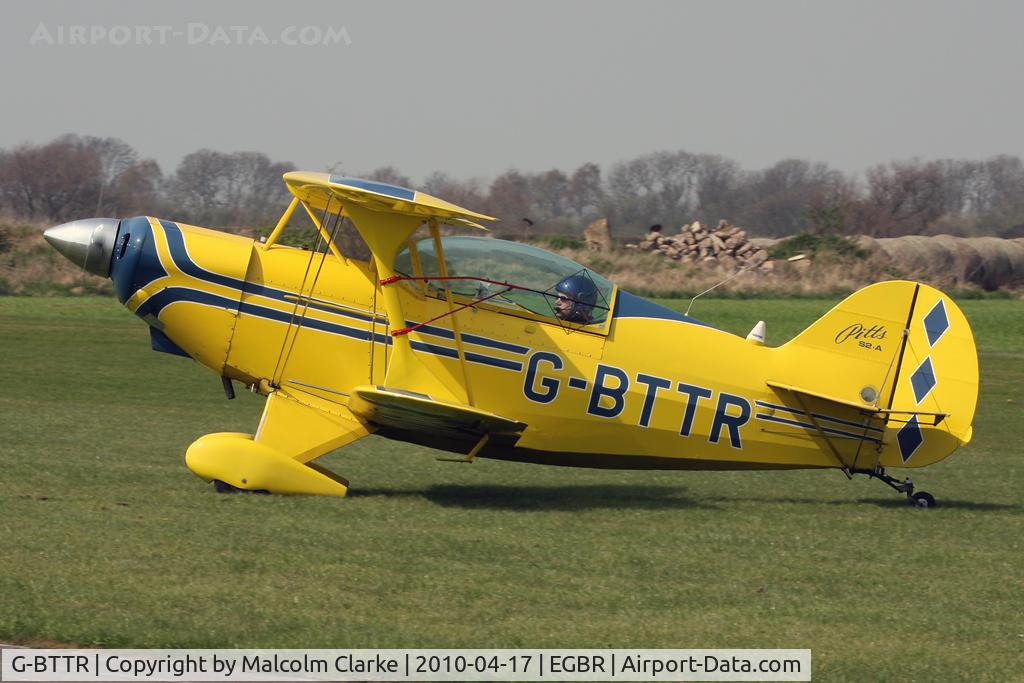 G-BTTR, 1979 Aerotek Pitts S-2A Special C/N 2208, Aerotek Pitts S-2A Special. A competitor at the 2010 John McLean Trophy aerobatic competition, Breighton Airfield.