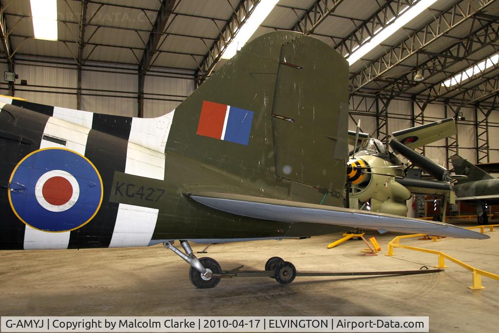 G-AMYJ, 1944 Douglas DC-3C-R-1830-90C (C-47B) C/N 15968/32716, Douglas C-47B Dakota 4 (DC-3A) in 2010. On static display at the Yorkshire Air Museum, Elvington. Fake serial, is ex G-AMYJ / KN353.
