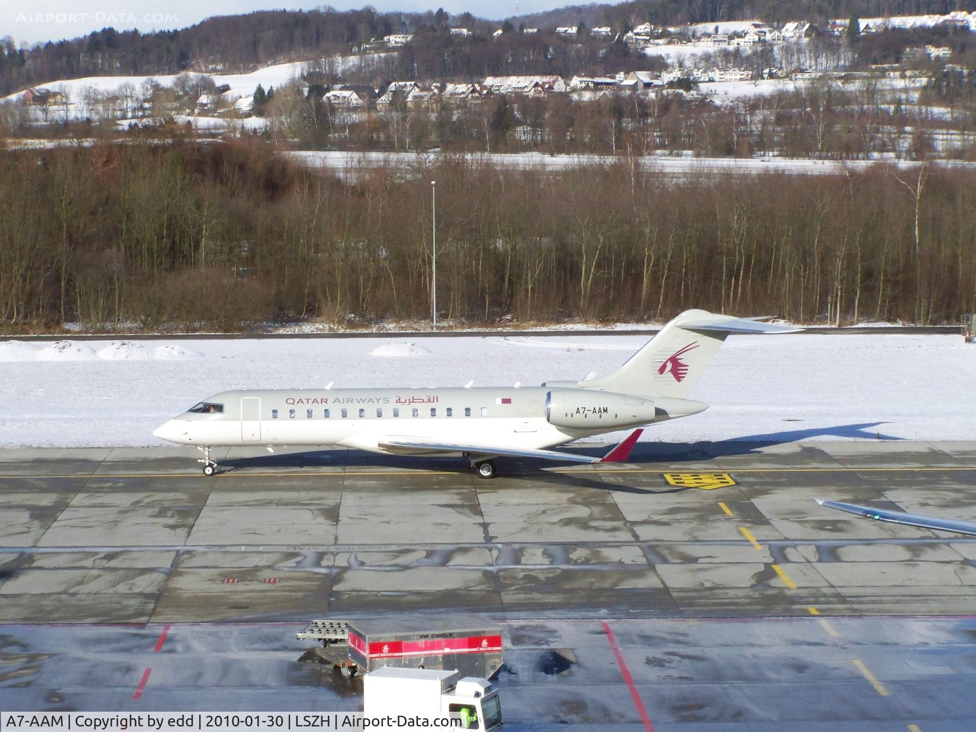 A7-AAM, 2003 Bombardier BD-700-1A10 Global Express C/N 9126, JUST ARRIVED FOR THE W.A.F. 2010