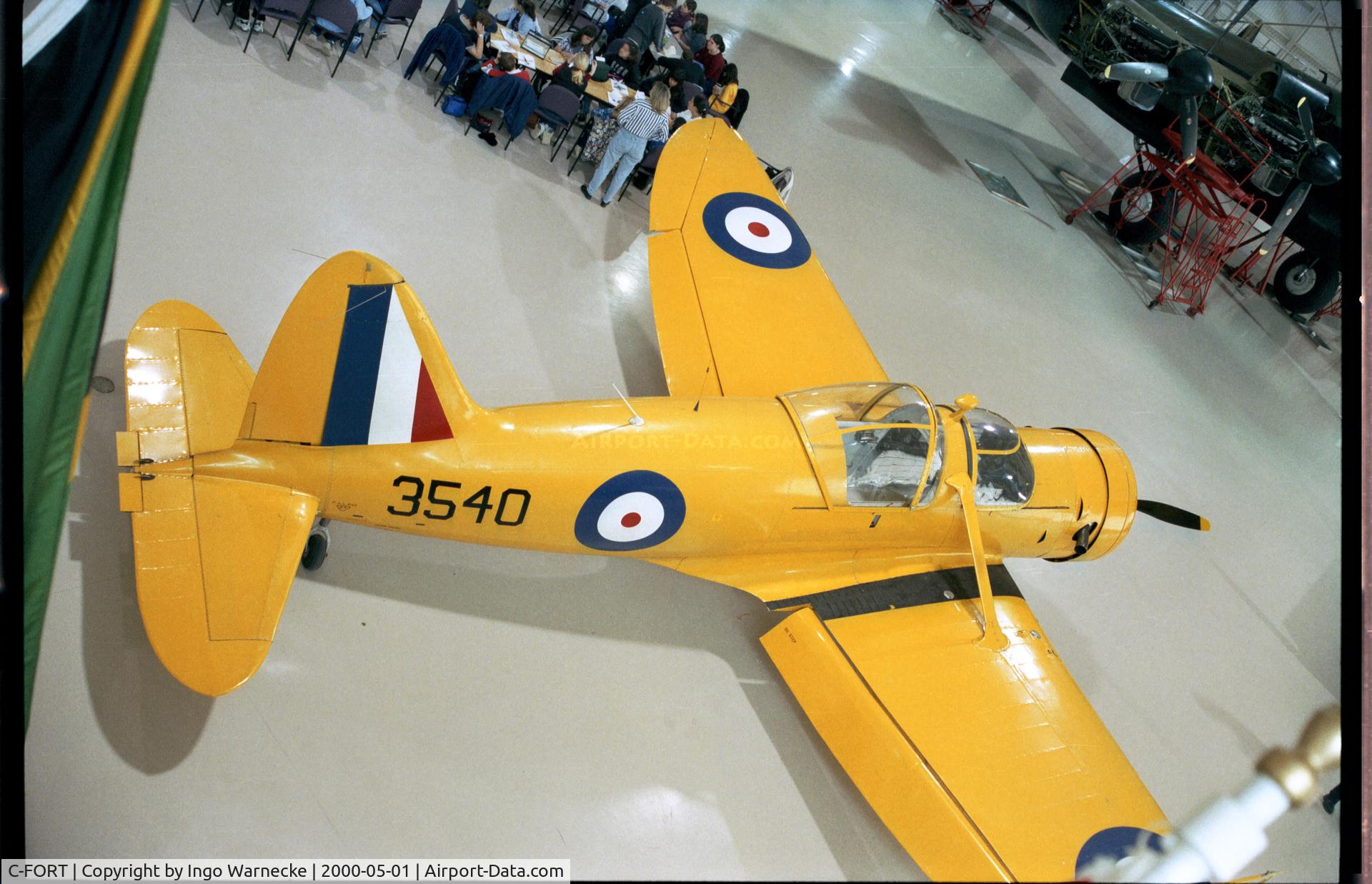 C-FORT, 1940 Fleet 60K C/N 600, Fleet 60K Fort at the Canadian Warplane Heritage Museum, Hamilton Ontario