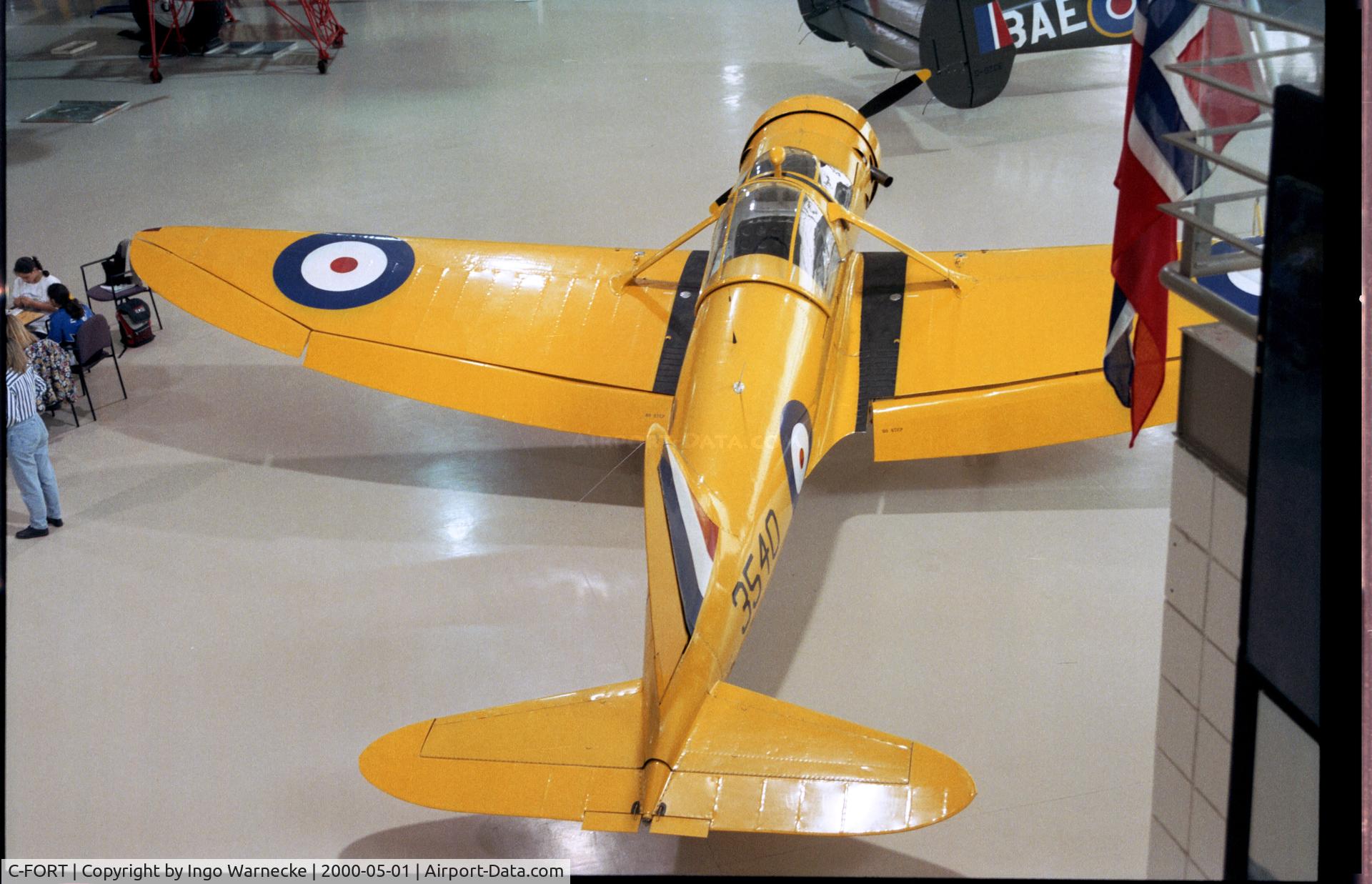 C-FORT, 1940 Fleet 60K C/N 600, Fleet 60K Fort at the Canadian Warplane Heritage Museum, Hamilton Ontario