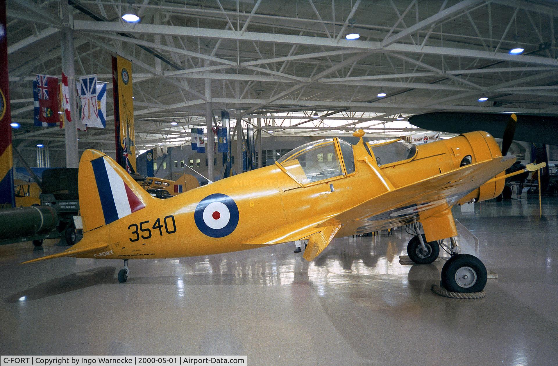 C-FORT, 1940 Fleet 60K C/N 600, Fleet 60K Fort at the Canadian Warplane Heritage Museum, Hamilton Ontario