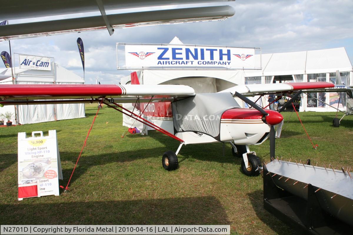 N2701D, 2008 Zenith CH-701 C/N 7-6631, Zenith CH701
