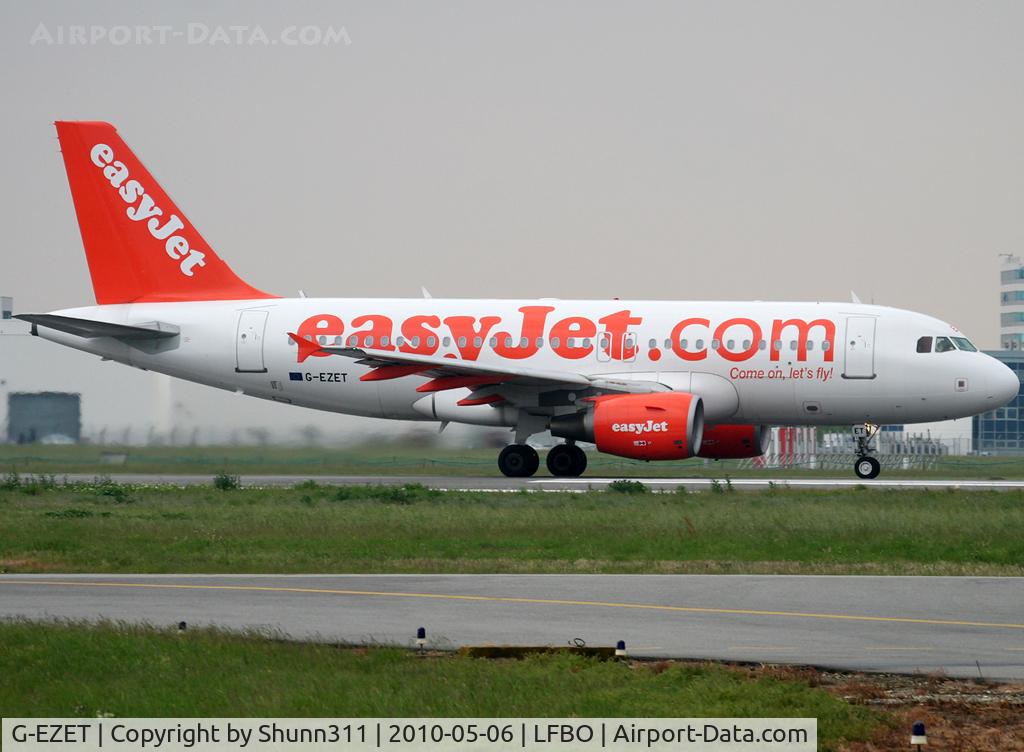 G-EZET, 2004 Airbus A319-111 C/N 2271, Now with 'Come on, let's fly' titles...