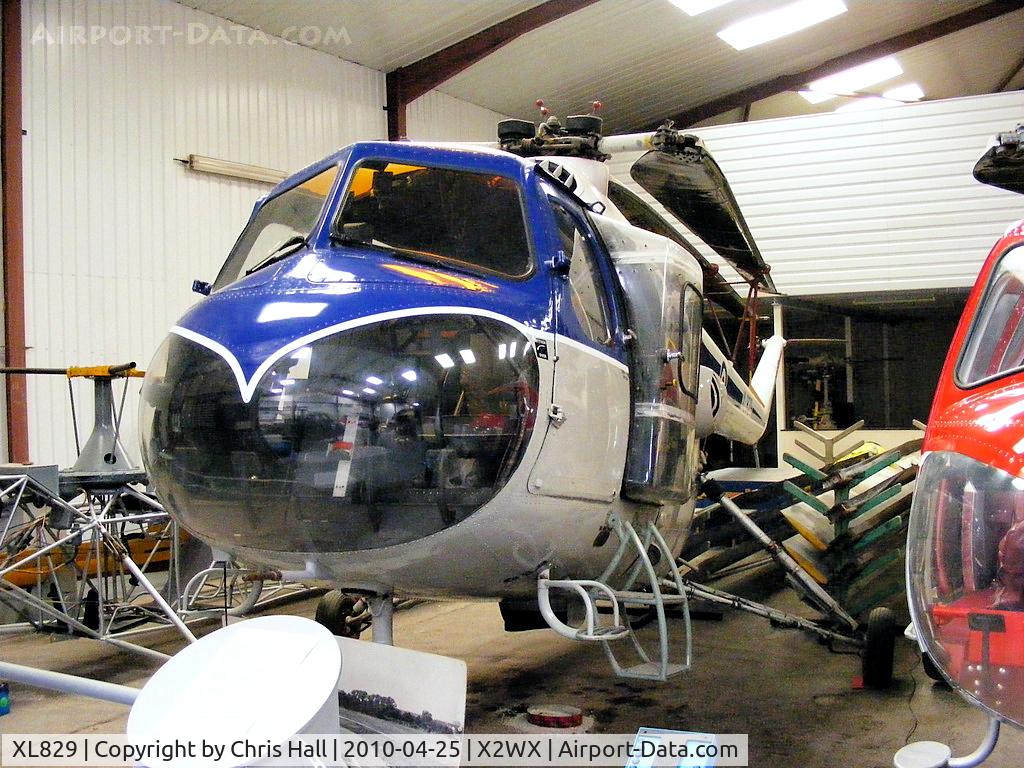 XL829, 1957 Bristol 171 Sycamore HR.14 C/N 13474, at The Helicopter Museum, Weston-super-Mare