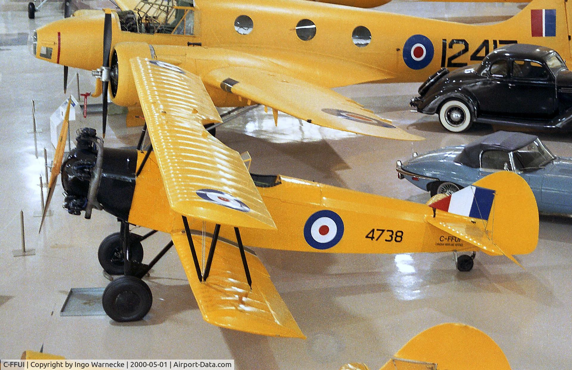 C-FFUI, 1943 Fleet 16B Finch II C/N 623, Fleet 16B Finch at the Canadian Warplane Heritage Museum, Hamilton Ontario